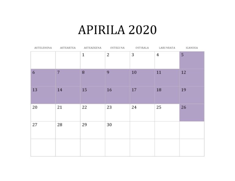 APIRILA 2020