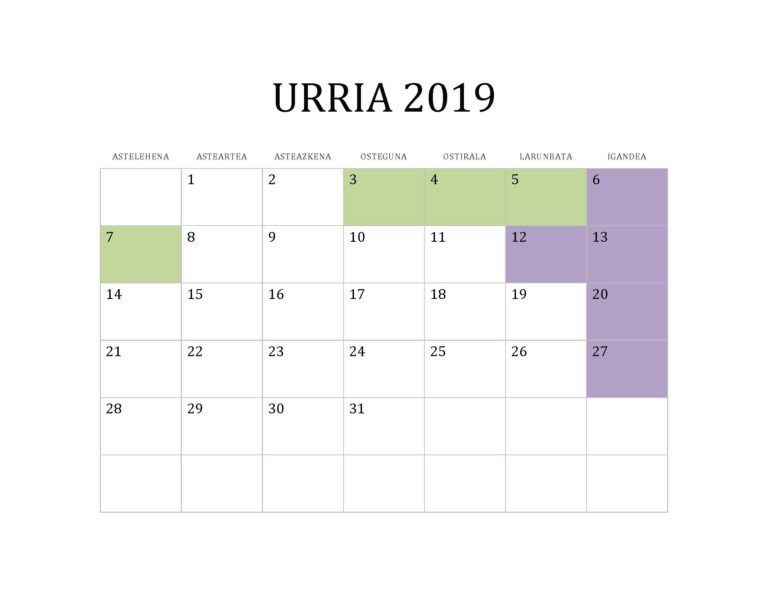 URRIA 2019