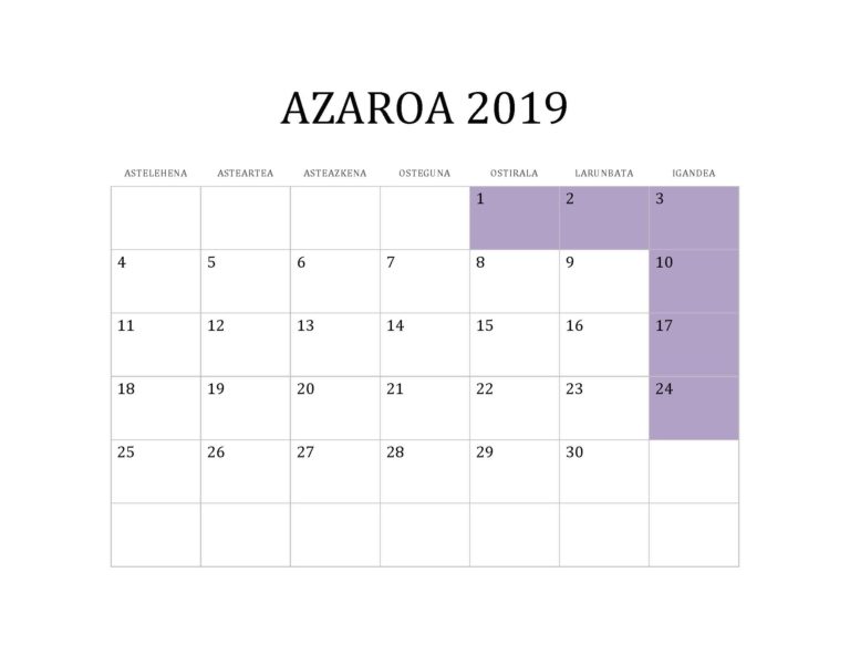 AZAROA 2019
