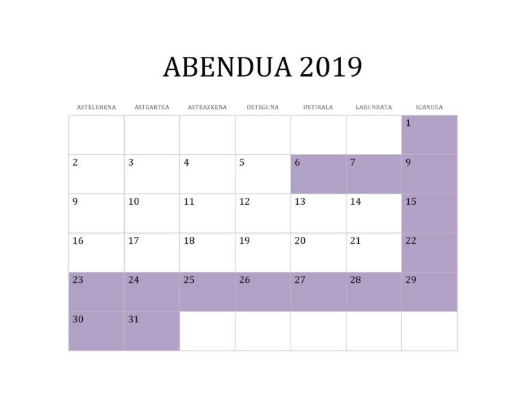 ABENDUA 2019