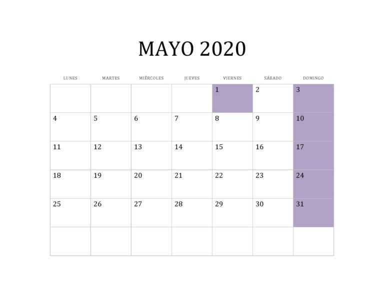 MAYO 2020