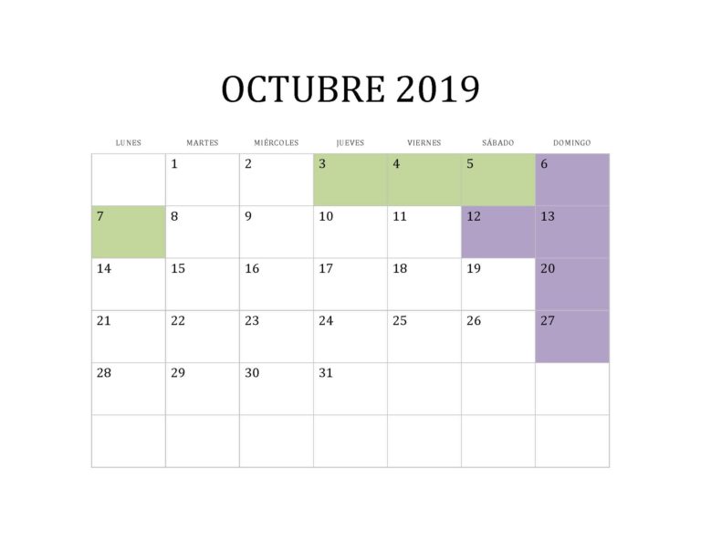 OCTUBRE 2019