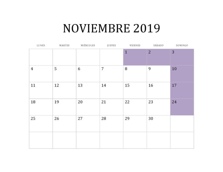 NOVIEMBRE 2019